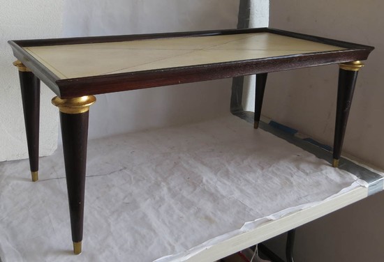 Maison Jansen French Art Deco Parchment Coffe Table